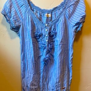 Hollister tank/short sleeve top size large.